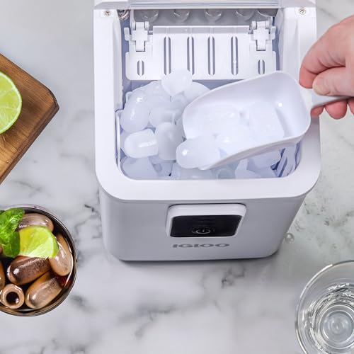 Image of Igloo Ice Maker Countertop, Portable Ice Maker, 26lbs, White