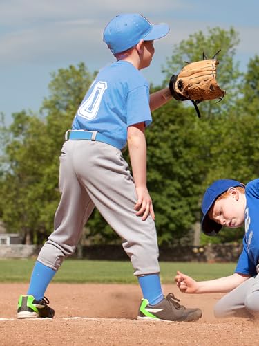 3 Pairs Baseball Socks Softball Belts Set Adjustable Elastic Belt Athletic Sock Moisture-Wicking for Boys Girl4