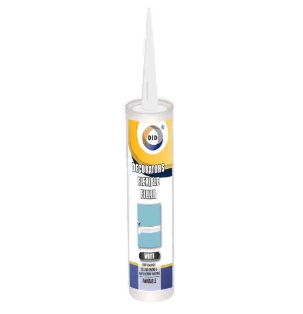 2 Pack Cartridge Tubes - Decorators Flexible Filler Ready Mixed 280ml