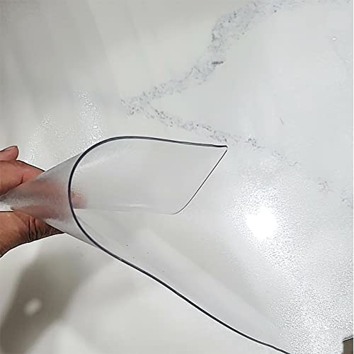 Runner Rug Protector Mat Transparent - 4ft/ 8ft/ 12ft/ 16ft Long Rectangular Vinyl Plastic Carpet Pad for Hardwood Floor Cover, Office/Kitchen/Doorway (Size : 2X2.1 ft/0.6X0.65 m)