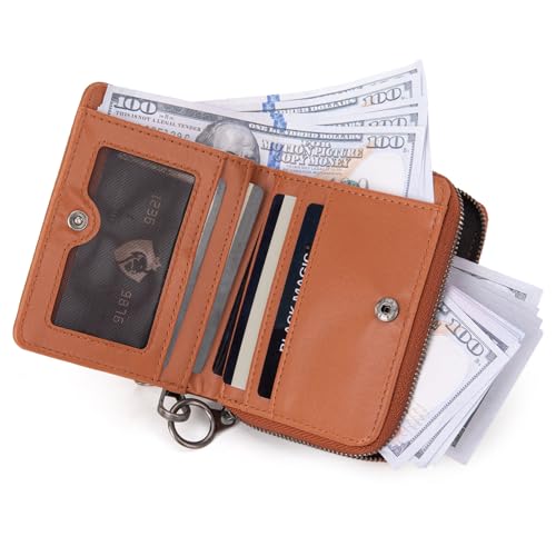 Image of Montana West Small Wallet Woman with a Detachable Wristlet Brown Women's Wallet with Rfid Blocking Lining Minimalist Lightweight & Easy to Carry