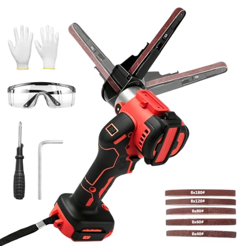 Image of Cordless Belt Sander Compatible with Milwaukee M18 Battery, 0-13000RPM