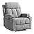 ANJ Breathable Leather Recliner Chair with 2 Cup Holders Contemporary Theater Seating Padded Single Sofa for Living Room from ANJ HOME