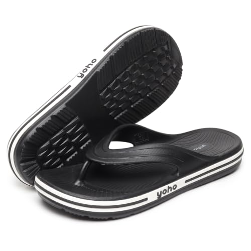 Image of YOHO Grip Orthopedic Slippers for Men | Waterproof Monsoon Footwear | Footpharma Footbed & TripleDense Foam | Anti-Skid Chappals