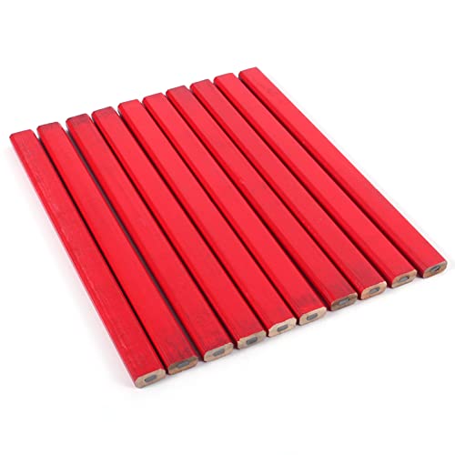 10pcs pack lápices carpintero octagonales 175mm miniatura 2