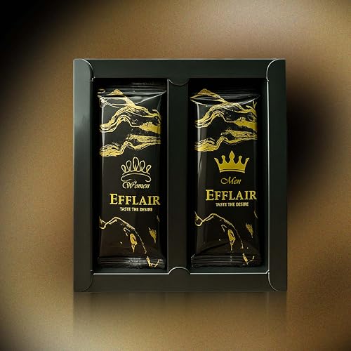 Efflair Premium Chocolate for Men & Women | Indulgence with Natural Herbs | Romantic Gift | Gluten-Free & Vegan | 2x20g