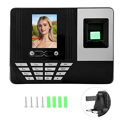 XXRUG Cara Huella Dactilar Contraseña Máquina De Asistencia Empleado Registrador Registrador De Nómina Pantalla LCD De 2.8 Pulgadas DC 5V Tiempo De Reconocimiento Facial Reloj De Asistencia