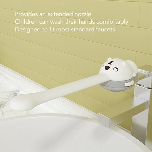 Image of Faucet Handle Extender for Toddlers Kids, 17cm Universal Soft Silicone Children Cartoon Faucet Extender for Bathroom Sink