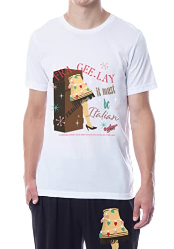 INTIMO A Christmas Story Mens' Movie Drawing Lamp Leg Sleep Pajama Set3