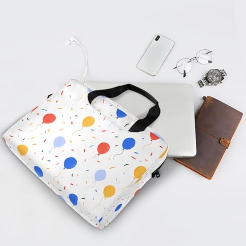 Bolso maletín para portátil ALAZA con estampado confeti y correa miniatura 7