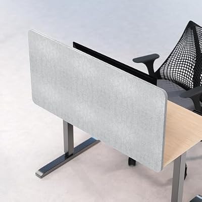Universal Desk Privacy Panel – Heavy-Duty Desk Divider & Office Partition - Privacy Screen for Workspaces & Cubicles (1-Pack, 48" x 24")