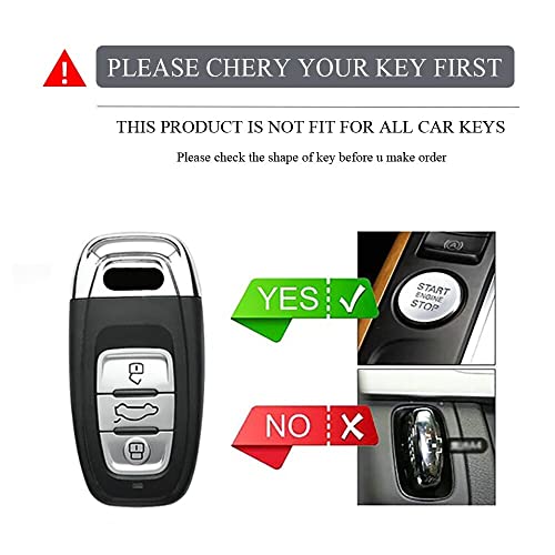 Image of BKN TPU Premium Car 3 Button Remote Key Cover Case for Audi Smart Key Audi A1 A3 A4 A5 A6 A7 A8 Quattro Q3 Q5 Q7 2009-2015 - Multicolor, 1pcs
