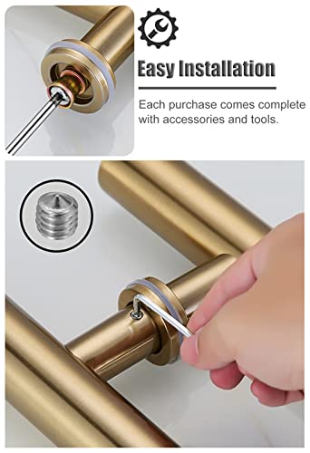 Barre d'appui de porte pour salle de bain et espaces pro