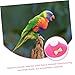 WOONEKY Parrot Bite Collar Protective Neck Cover for Bird Recovery Soft Polar Fleece Material Easy to Wear for Injured Post-Surgery Birds Pink