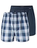 Schiesser Herren 2 Pack Boxershorts Baumwolle Web Multipack   Webboxer