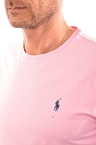 Image of Polo Ralph Lauren Mens Crew Neck T-shirt (Large, Carmel Pink)