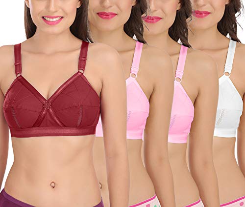 Image of SONA Perfecto Plus Size Cotton Bra for Woman Full Coverage Pack of 1