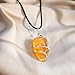 AYANA Citrine Gemstone Pendant Necklace | Natural Crystal Healing | Stone of Joy, Promotes happiness, Wealth, and Abundance | Handmade with Ethically Sourced Raw Natural Pure Gemstone