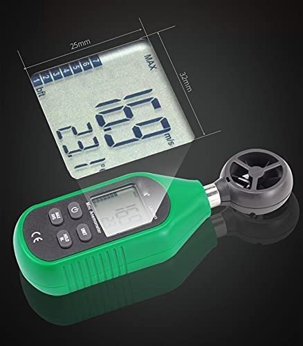 Professional Wind-Gauge Anemometer Handheld Wind Speed Measuring Digital Wind Speed Tester Airometer，Multifunctional Measurement, Easy to Read