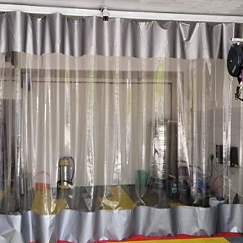 Cortinas impermeables exteriores para aislar ventanas en invierno con lona de patio 4