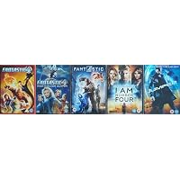 FANTASTIC FOUR 1-5 COMPLETE COLLECTION / 1. FANTASTIC 4 / 2. RISE OF THE SILVER SURFER / 3. FANTASTIC FOUR (2015 REBOOT)/ 4. I AM NUMBER 4 / 5. JUMPER = ULTIMATE 5x DVD SET