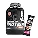 Produktbild Mammut Nutrition  Formel 90 Protein Pulver Keks  3kg  4-Komponenten Protein  Muskelaufbau  mit Vitamin B6  Soja-, Milch-, Whey-, Egg Protein  Set inkl. Protein Riegel Raspberry