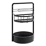 Generico Portaspezie Con Porta Asciugamani Di Carta Girevole A 2 Livelli, Rotazione A 360 Gradi Il Rotolo Da Cucina Contiene Bottiglie, Barattoli E Rotoli Ruota Senza Intoppi Per Un Comodo