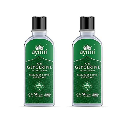 Ayumi, Pure Glycerine, For Face, Body & Hair Hydration, Helps Dry Skin, 2 x 150ml