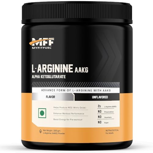 Image of MyFitFuel L Arginine Alpha-Ketoglutarate (AAKG) Pre Workout Powder | 200gm (Unflavoured)