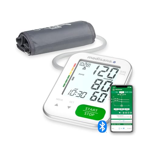 medisana BU 570 connect Oberarm-Blutdruckmessgerät, Blutdruck- und Pulsmesser mit Speicherfunktion...
