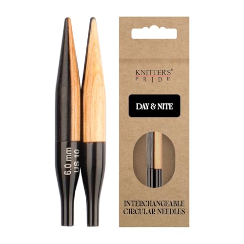 Image of Knitter's Pride Day & Nite Mini Interchangeable Circular Needles 2 inch inch (5cm) - US Size 10 (6mm)
