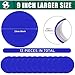 SIFENYU Spot Markers 9inch Rubber Agility Dots Flat Cones Non Slip Sports Dots Floor Spots Agility Markers for Kids Soccer Football Basketball Speed Agility Training (Blue, 12)