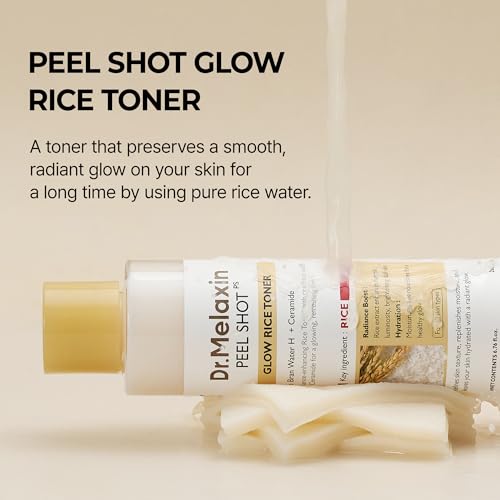 Dr.Melaxin Peel Shot Glow Rice Toner 200ml hydrated Skin Cleansing Skin Korean Skin Care - Image 2
