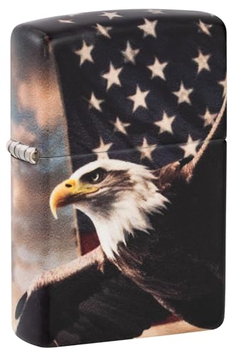 Encendedor Zippo Eagle con bandera americana 46383