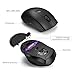 immagine 2TopMate Combo Tastiera e Mouse Wireless KM21, Tastiera e Mouse Wireless silenziosi a 2,4 GHz 3 modalità DPI Regolabili, Tastiera 104 Tasti Full Size per Windows, Mac OS, Laptop, PC