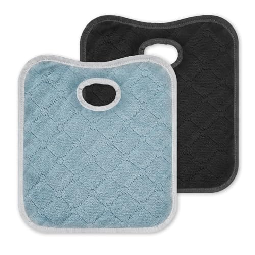 2 Protectores de Asiento de Coche para sillas Infantiles | Protector de Asiento de Coche para Aprender a IR al baño | Accesorios para Cochecito | Forro para Cochecito (Negro, Gris)