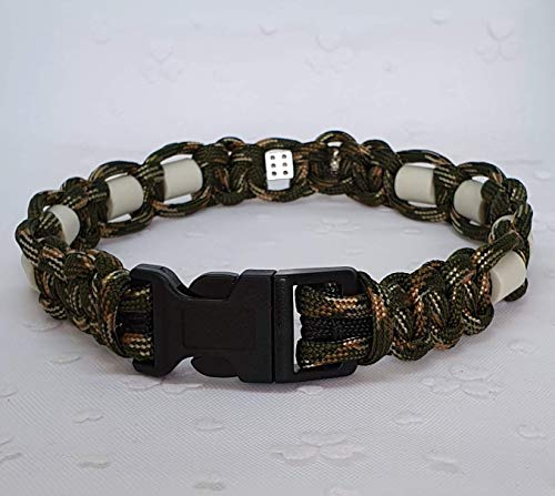 EM-Keramik-Halsband für Hunde/EM-Hundehalsband - Undercover Dog - ARMY-Grün-Mix