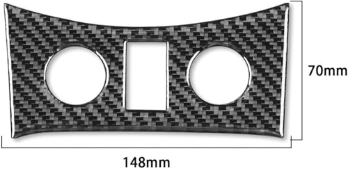 Cubierta de panel de control elegante para molduras interiores G37 y Q60 2