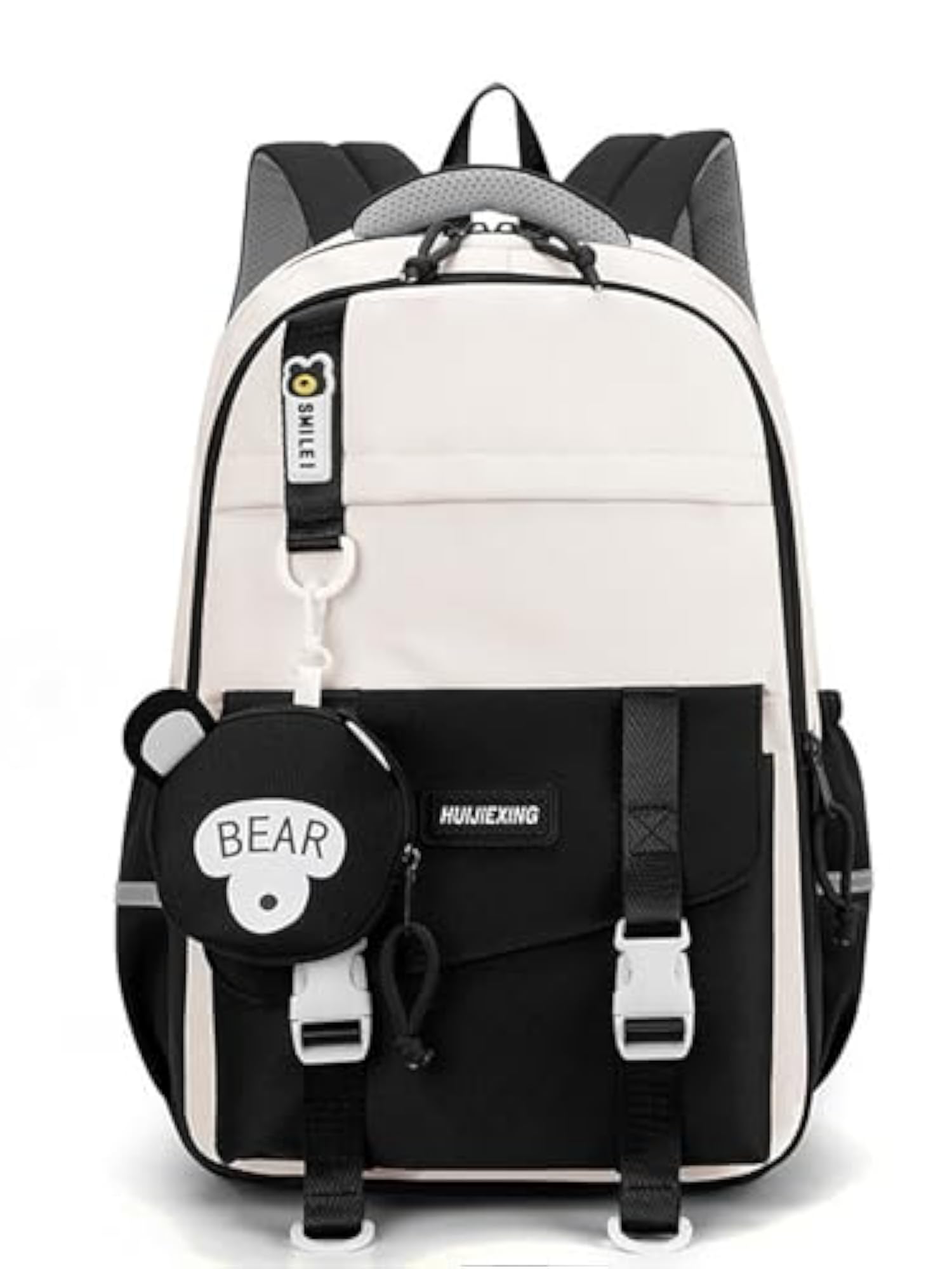 Casual Backpack with Detachable Pouch for Girls