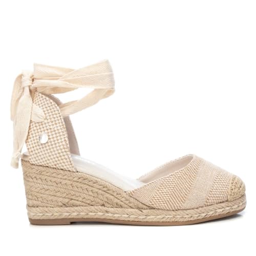 REFRESH Sandalias 171748 Beige -Altura cuña 6cm-