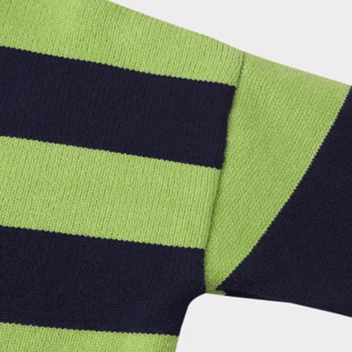 LittleSpring Girls Boys Striped Sweaters Loose Fit Long Sleeve Knit Pullover 4-12 Years4