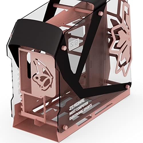Zeaginal ZC-09 (Noir/Rose) - Open Aluminum PC Case: Amazon