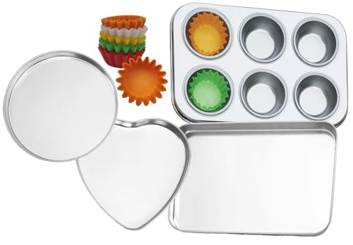 Comparison: Best Ovens For Baking Cakes 6 Deluxe Pan Set Compatible with Easy Bake Ultimate Oven | Includes 60 Cupcake Liners THAT WILL FIT, UNLIKE OTHERS!! | Kids' Accessories for Cooking Easy Bake Oven Mixes