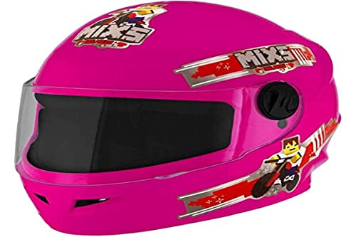 Capacete Mixs Start Infantil Blocks 54 Rosa
