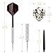 Accmor Metal Tip Darts, Steel Tip Darts, Professional Metal Darts, Darts Metal Tip Set, Metal Darts for Dartboard,18 pcs ﻿