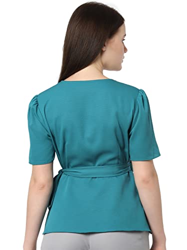 Image of VERO MODA Women's Polyester Regular Fit Stylised Top