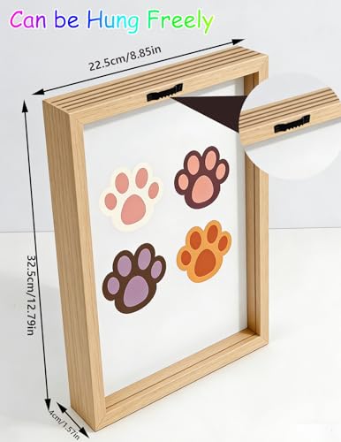 Cadre pour empreintes bébé et famille avec éclairage LED noir - 3