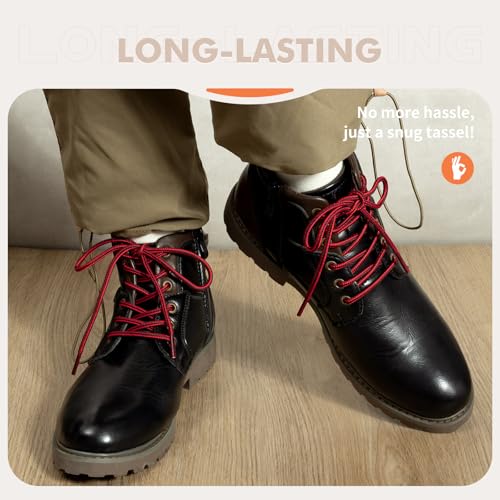Image of Stepace 2 Pairs Round Heavy Duty Boot Laces for Hiking and Work Boots