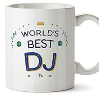 ☕ HIGH QUALITY CERAMIC MUGS FOR DJ! Our mugs are both microwave and dishwasher safe. So that the cup lasts as an original memory forever! White color, 11oz / 330ml. 🎯 IDEAL GIFT: Looking for a birthday present? An anniversary maybe? For Christmas? Wh...