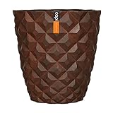  Capi - Bac en Fibres de Verre Int. Vase 38x40 cm Rouille - dimhaut: H 40 cm - Couleur: Marron